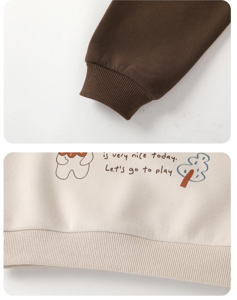 Kaka Panda Kids' Winter Fleece Sweatshirt - Warm Top for Boys and Girls