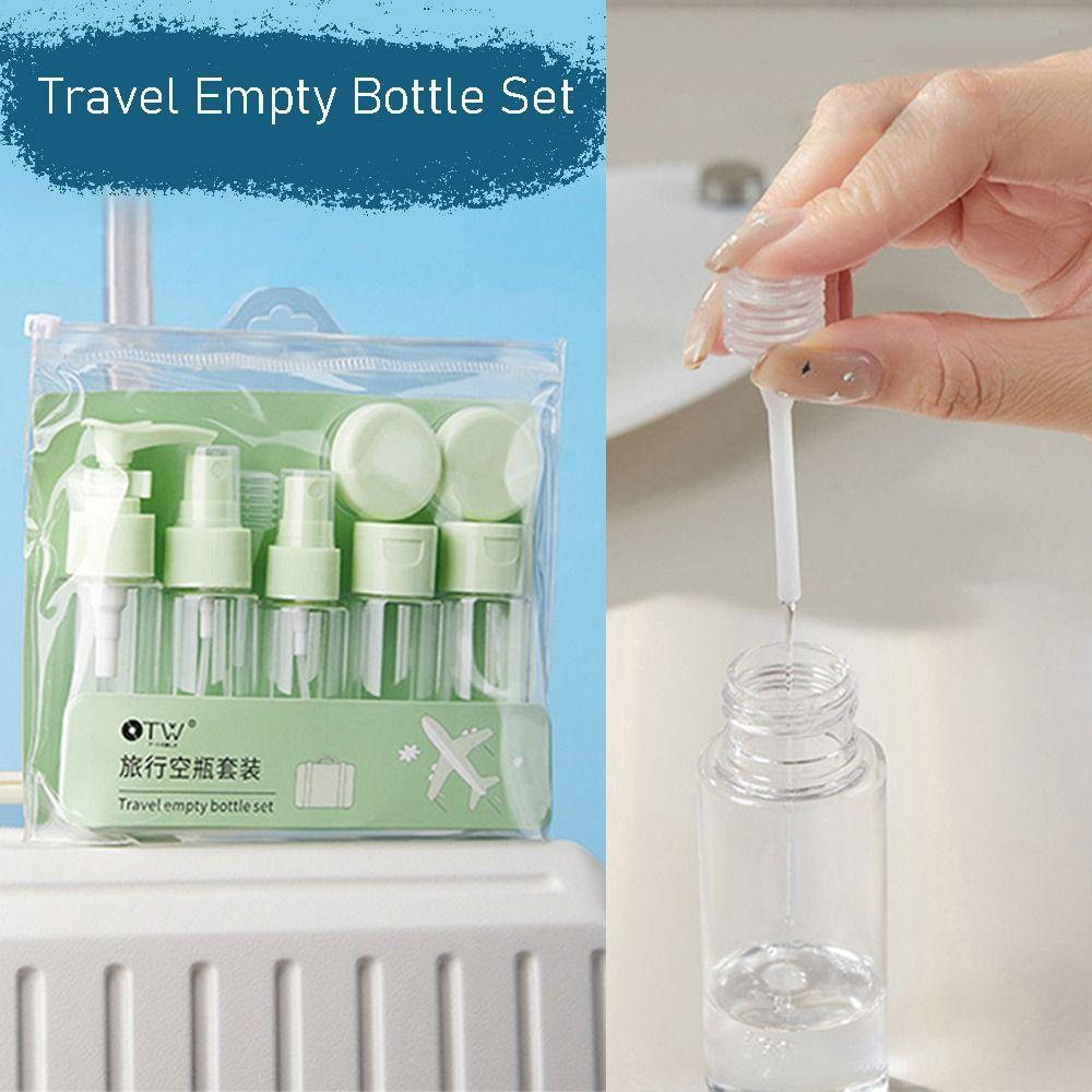5/9 шт. Мягкий дорожный набор пустых бутылок Многоразовый контейнер для лосьона Горячая многоразовая бутылка Путешествия