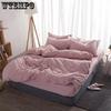   4pcs Bedding Set Sheet Set Knitted Textile Cotton Comfort Duvet Cover Set Quilt Cover