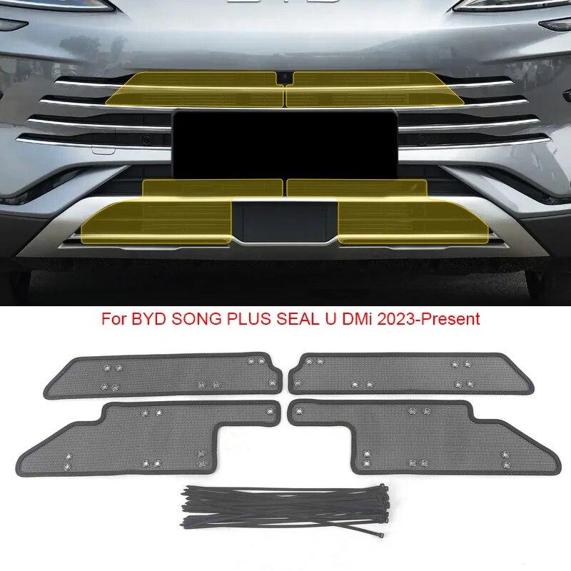 Автомобильный защитный чехол для воздухозаборника от насекомых, вставка Airin, сетчатый вентиляционный фильтр для гоночного гриля для BYD SONG PLUS SEAL U 2022-2025