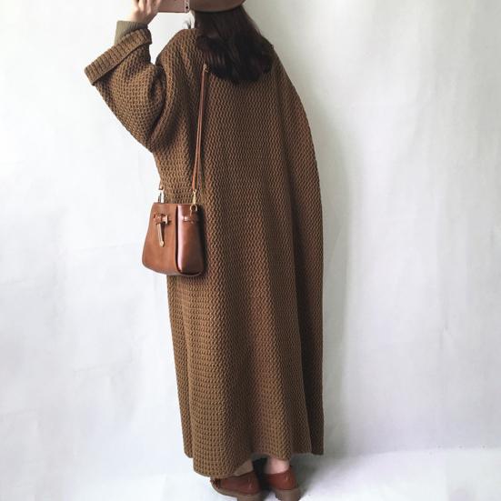 Весенне-осенний женский свободный длинный свитер, пальто с длинным рукавом, однотонный