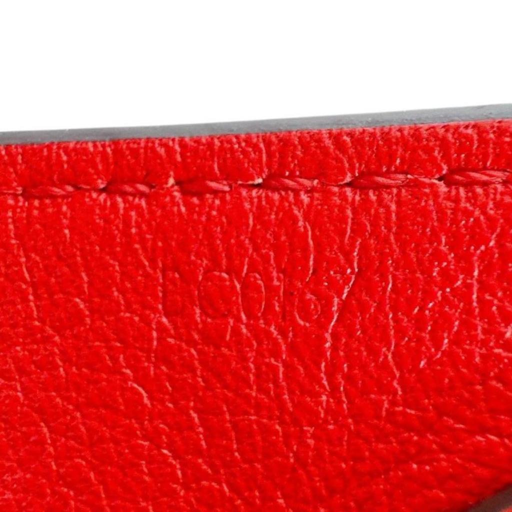 LOUIS VUITTON Epi By color Shoulder strap Leather Navy x red unisex storage bags Used