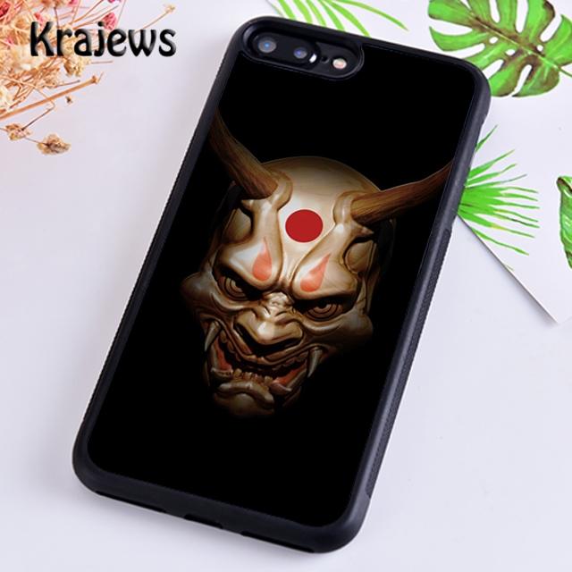 Krajews японский Oni Hannya Demon Mask чехол для телефона iPhone 14 6s 7 8 plus X XR XS 11 12 13 pro max Samsung S21 S22 ultra