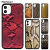 Чехол для телефона с рисунком кожи кобры и питона для iPhone 17 Air 13 14 16 16e 15 pro max plus 11 12 корпус coque