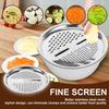 3Pcs Stainless Steel Basin with Grater Multifunctional Stainless Steel Basin Strainer Set Stackable Fruit Washing Bowl for Home