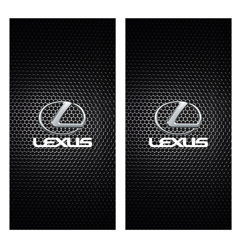 2pcs PVC Car Door Center Pillar Column Film Sticker Decor Auto Exterior Accessories For Lexus CT200h ES250 ES300h NX300h RX350