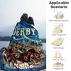 Equestrian Competition Customize Text Blanket Lightweight Personalized Blanket Soft Warm Cozy Perfect for Nap Livingroom Chair Bed