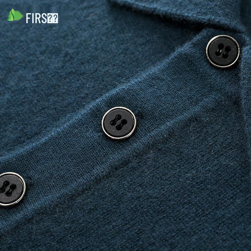 Мужской пуловер из чистого кашемира с воротником от Shanshan