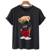 Summer Fashion Women's T-Shirt Bear 3D Printed Short Sleeve Tops Girl Loose Casual Loose Oversize Outdoor Clothing