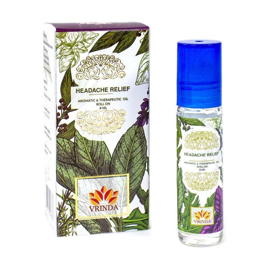 Масло для облегчения головной боли (8 мл), Headache Relief, Vrindaam
