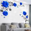 MIT 2/4/6/8/10Pcs PVC Pattern DIY Decorating Wall Stickers Flower Removable Rose Vinyl Decals for Bedroom