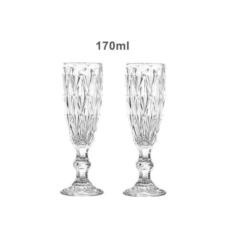 Винтажный стеклянный бокал для шампанского, бокалы для шампанского, бокалы для вина, бокал для виски, кружки, бокалы для питья, роскошный набор, хрустальная посуда для бара