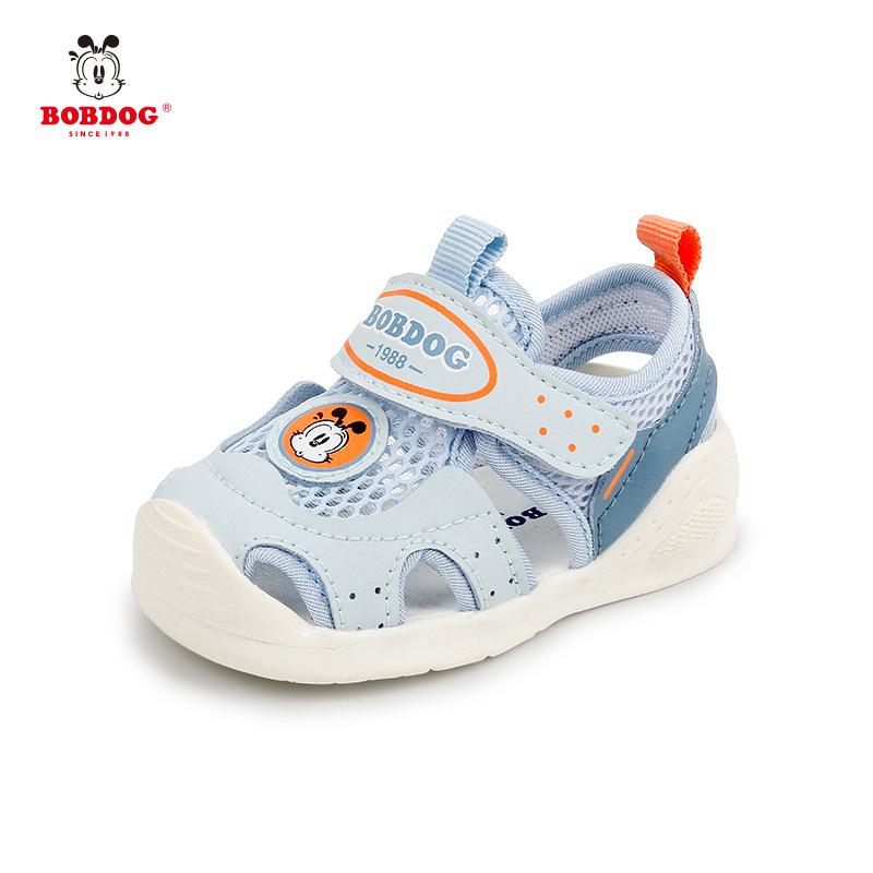 Babudou boys' summer sandals, children's closed-toe functional shoes, soft-soled baby walking shoes, girls' shoes