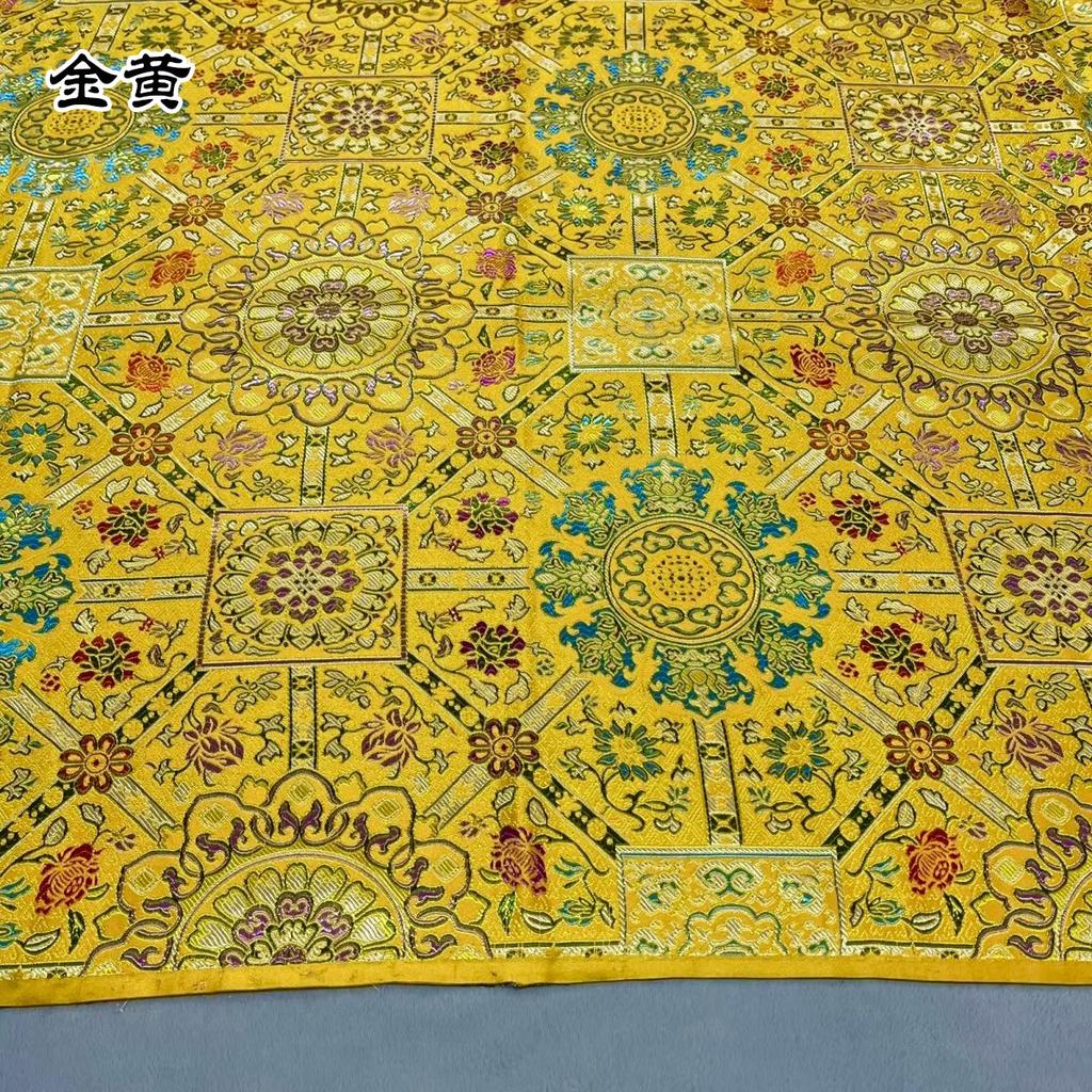 Жаккардовая парчовая ткань Дамаск Китайский стиль Ципао Монгольский халат Тибетский халат Буддийские костюмы Сделай сам Ручная работа