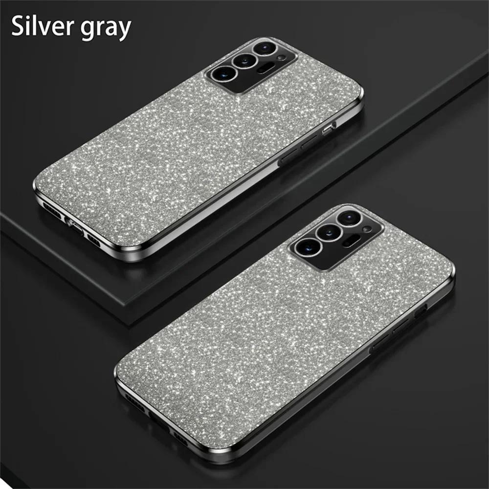 Чехол с градиентным блестящим покрытием для Samsung Galaxy S25 S24 S22 S21 S23 Ultra FE Note 20 10 S20 Plus Силиконовый защитный чехол