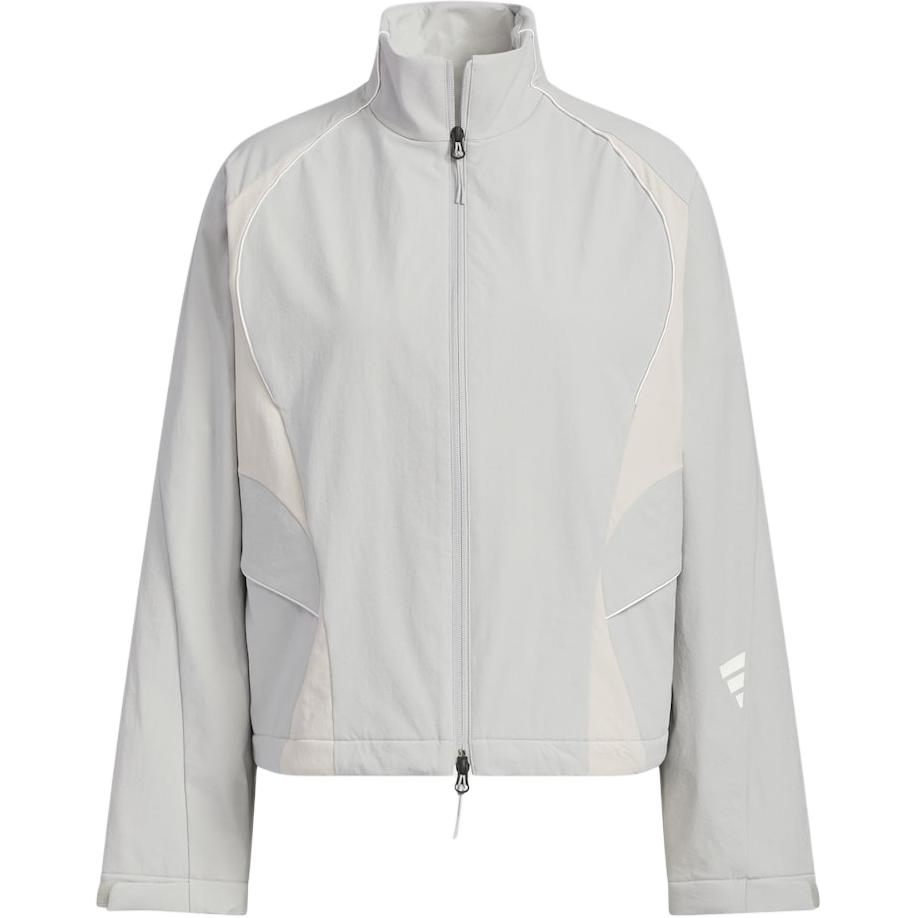 Adidas Ss25 Fos Future Style Тканая Куртка С Воротником-Стойкой Спортивная Повседневная Свободного Кроя Женская Куртка Светло-Голубая JY8060