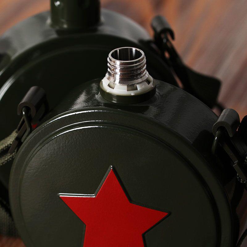 560ml/800ml 304Stainless Steel Hip Flask Wine Flagon Water Bottle Camping Bicycle Kettle with Straps