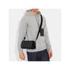 COACH crossbody bag AXEL 21 solid color classic letter print hardware buckle canvas with leather mother-in-law single shoulder small size men's black
