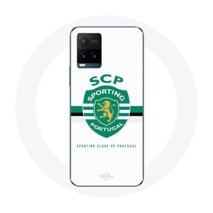 Coque - MANIACASE - Vivo y21s 2021 - Souple - Sporting Portugal - Blanc