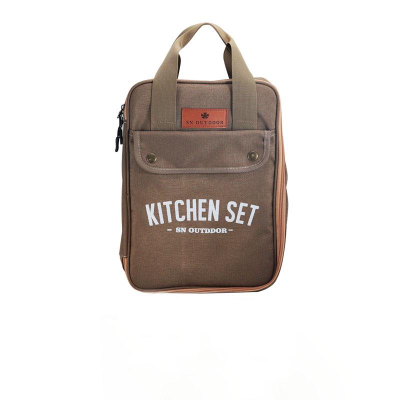 Сумка для хранения походной посуды для кемпинга, ручная сумка для посуды для кемпинга, барбекю, походных кухонных принадлежностей, сумка-корзина для столовых приборов для кемпинга, путешествий