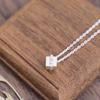 Cloud-jewelry Миниатюрная Белая Шкатулка Кулон-ожерелье для Женщин [Деревянная Подарочная Коробка в Комплекте] Стерлинговое Серебро 925 GBN-1C