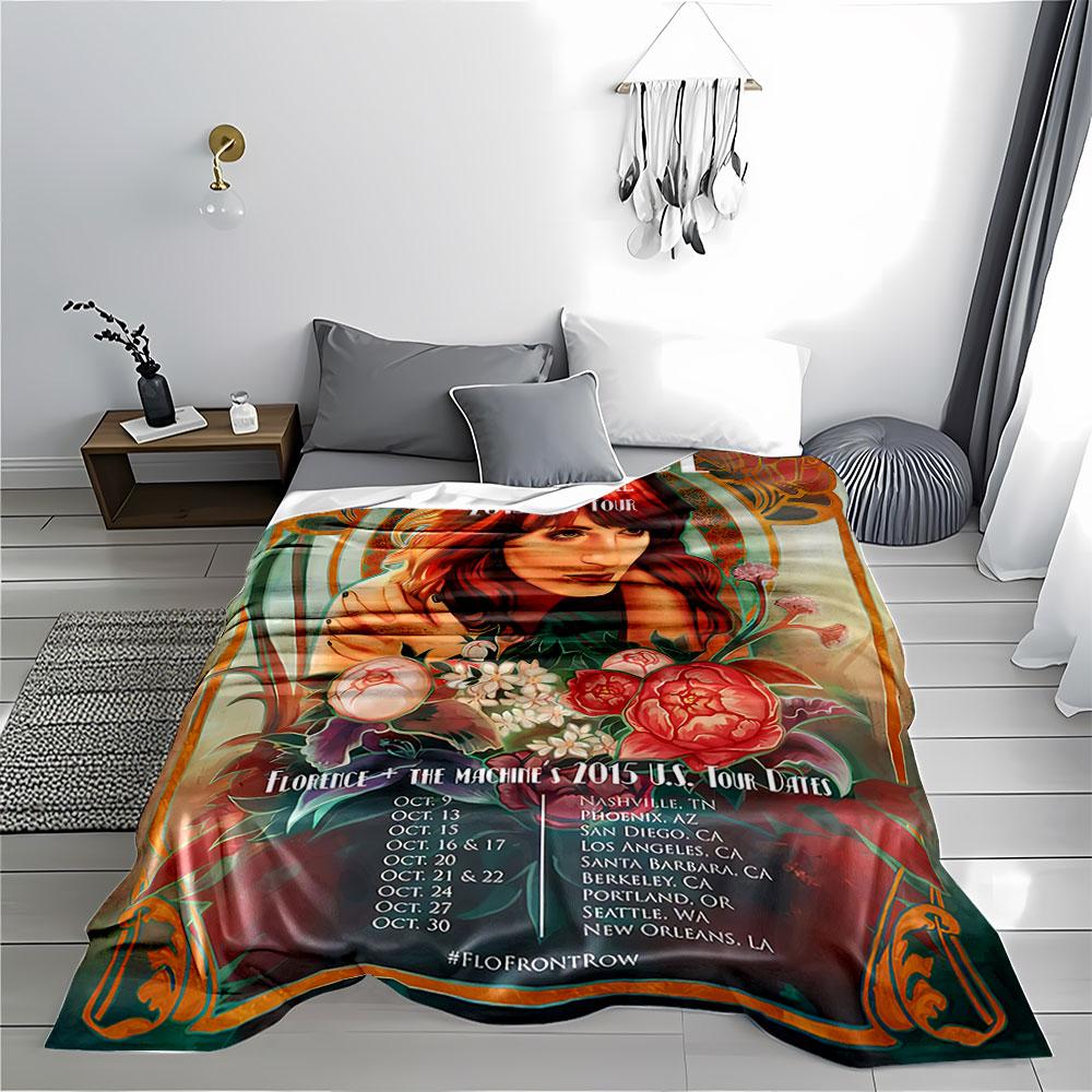 Florence Tour Art Blanket for all seasons blanket lunch break throw gift