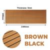 2.3M 2.4M 8 Styles Self-Adhesive EVA Foam Decking Sheet Faux Teak Synthetic Boat Marine Flooring Accessories Brown Gray Striped