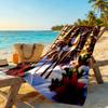 Christmas Beach Towel Quick-Dry Soft Microfiber Comfortable Lightweight Suitable for Swimming, Gym, Camping, Yoga Vacation