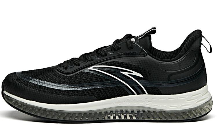 Men's Sneakers Anta Night Stalker Cushioning Breathable Lightweight Rebound Low top Running Shoes Men's Black