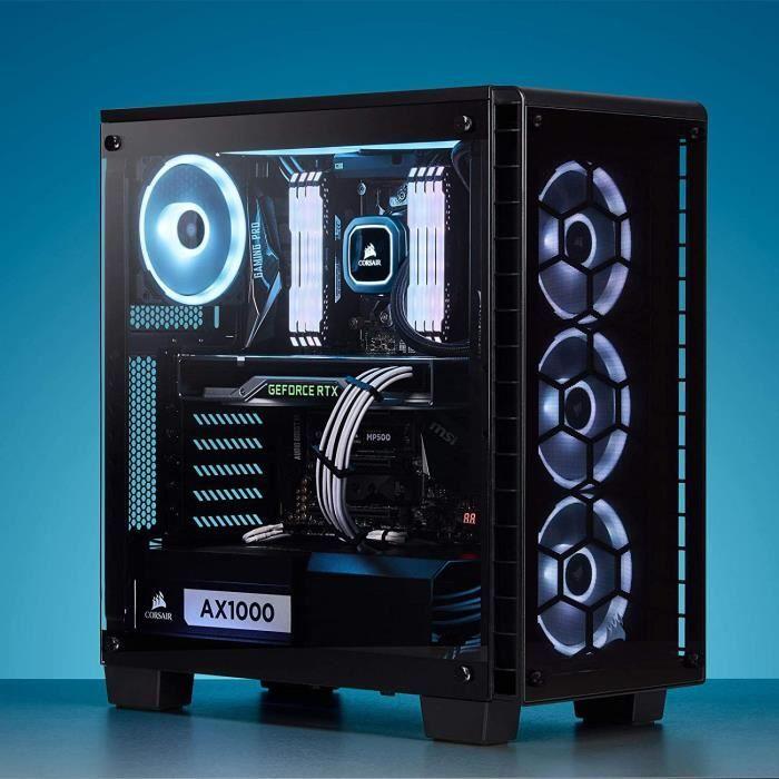 Câble PCIe - CORSAIR - Premium Individually Sleeved - 2 connecteurs - Type 4 - Blanc