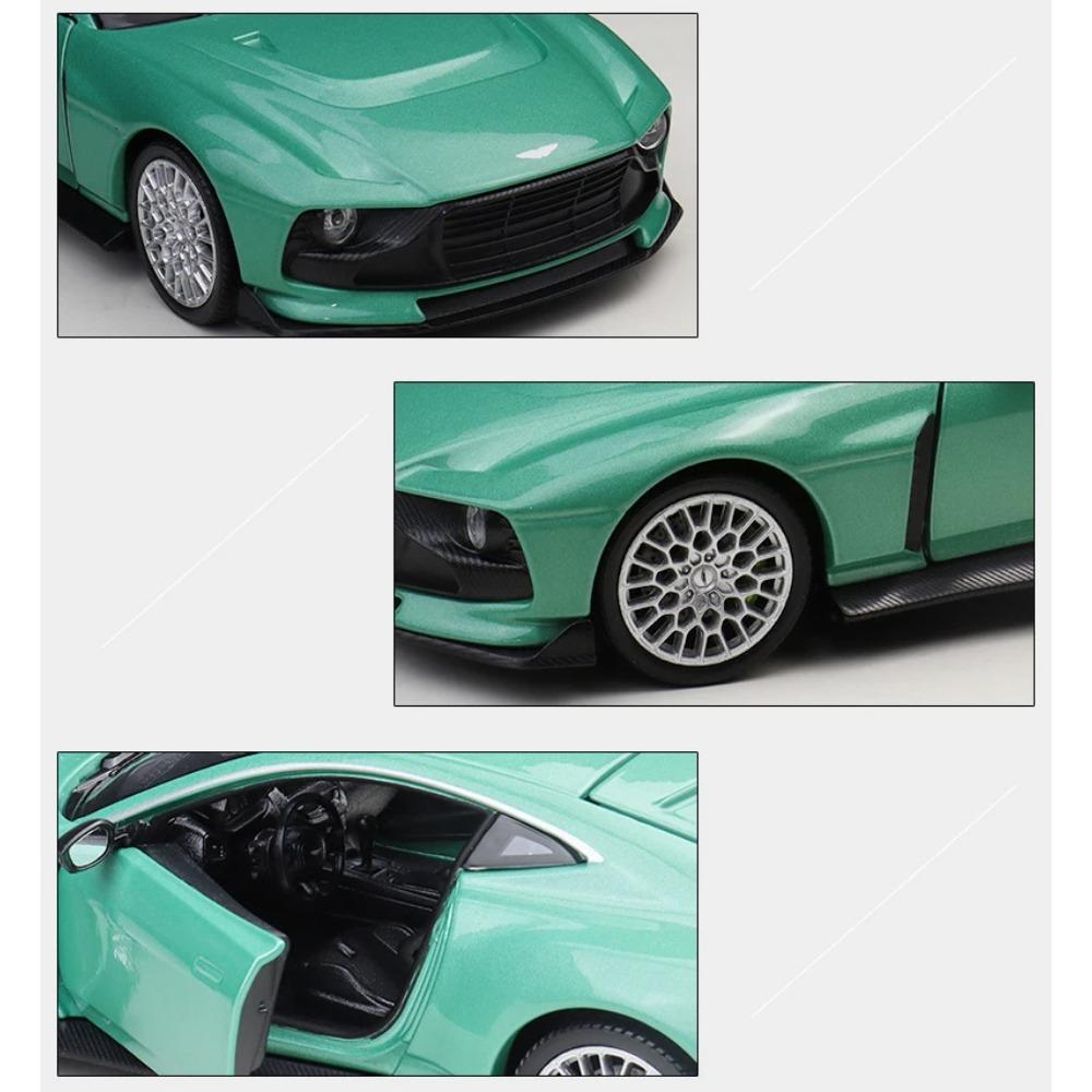 WELLY 1/24 Aston Martin Valour Alloy Miniature Toy Car Model Diecast Metal Static Scale Model Car Collection Children Vehicles