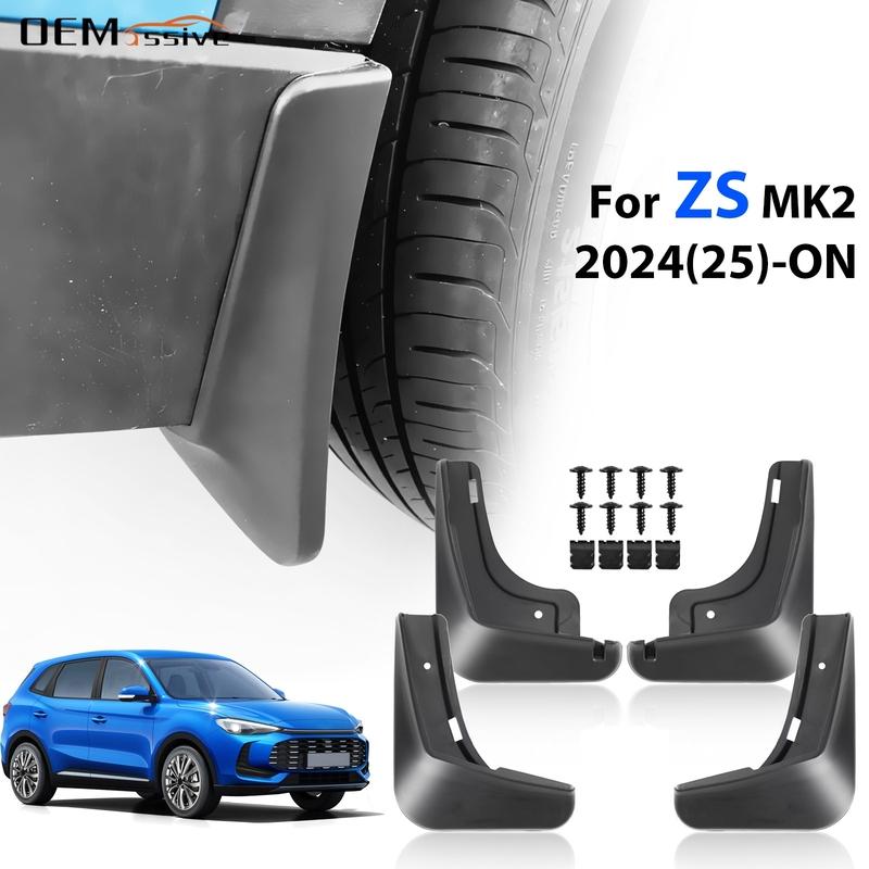 Комплект из 4 штук Для MG ZS MK2 PRO 2024 2025 2026 Гибрид Бензин Брызговики Защита от грязи Крыло Защитная крышка Передние Задние