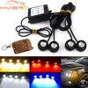 Car LED Eagle Eye Emergency Warning Strobe Light Wireless Remote Control Day Running DRL Truck Motorcycle Fog Lamp Waterproof