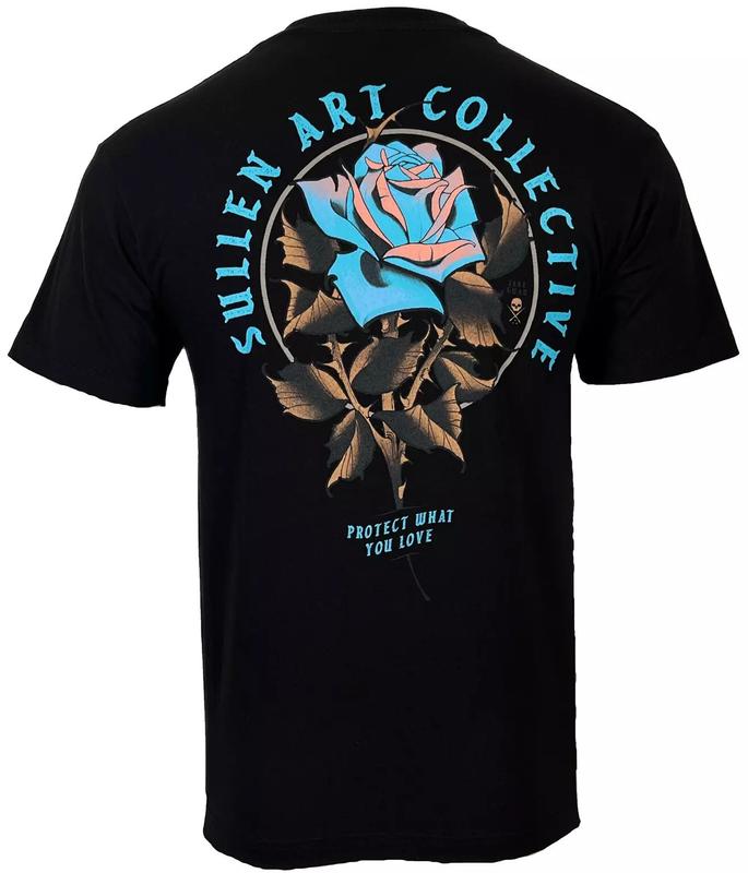 Sullen Unisex T-Shirt JAKE ROSE Tattoos Urban Design Skull Premium Quality Graphic Tee