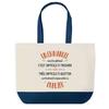 Tote bag - PLANETEE - Cabas imprimé "Shopping Bleu Emile" - Coton - Imprimé en France - Grande contenance