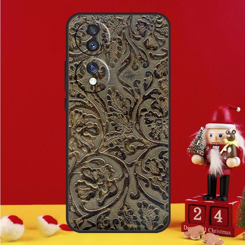 Коричневый Western Case с ручной тиснёной отделкой для Honor Magic 7 6 8 Pro Honor Win X9a X9b X9c X9d X8c X8b 50 70 90 200 400 Lite Чехол