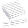 8Pcs Transparent Drawer Dividers Adjustable Expandable Drawer Dividers for Clothing Utensils Cosmetics Office Storage