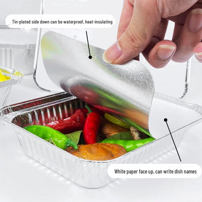 Rectangular Aluminum Foil Takeout Containers