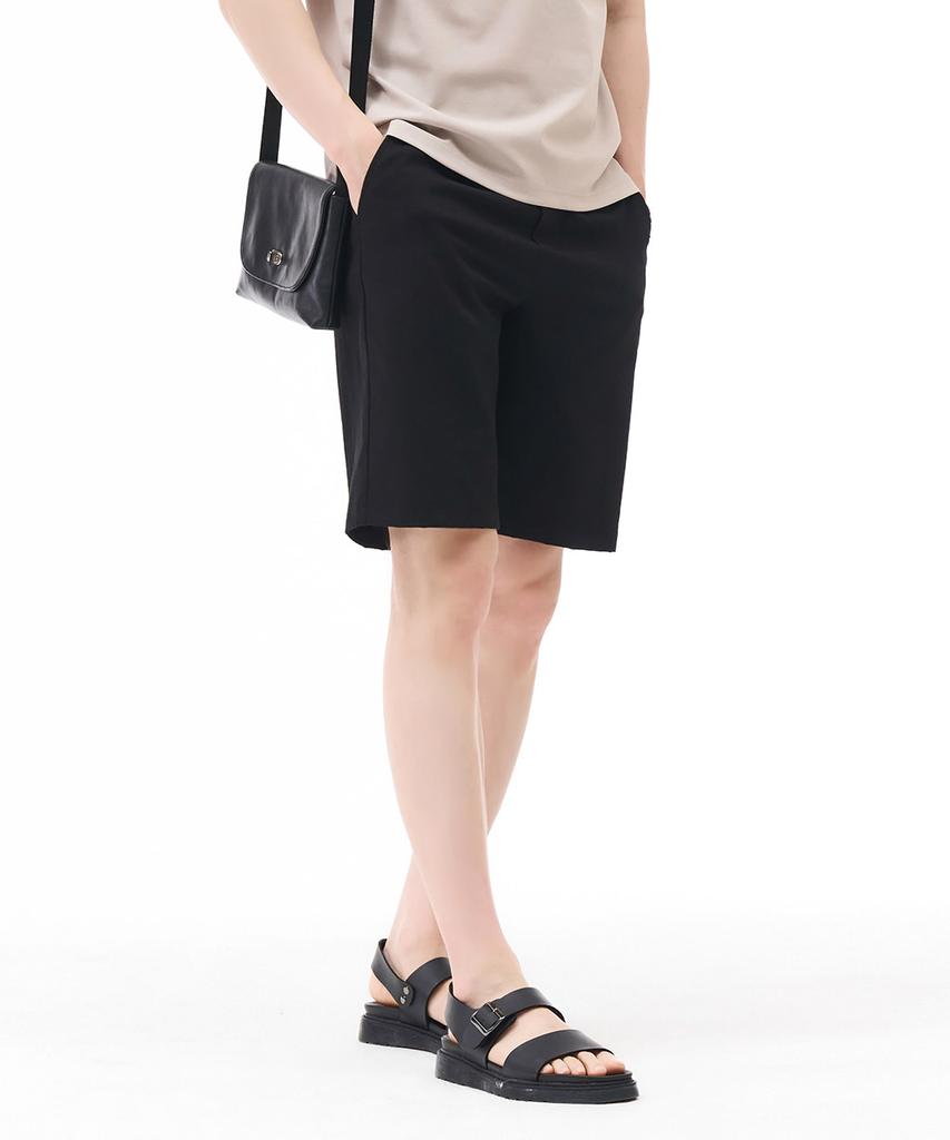 CHASECULT Men'S Cool Touch Relax Elastic Waist Shorts - Black
