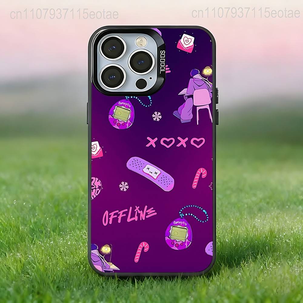 Чехол для телефона Y-Young Miko SINGER Для iPhone 17,16,15,14,13,12,11,Pro,XS,Max,Plus,Mini,SE4,E Черный Матовый Ударопрочный Чехол