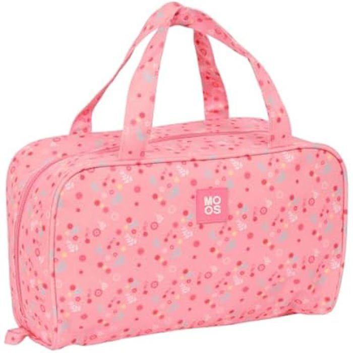 Trousse de Toilette - SAFTA - Moos Passion - Souple - Zippée - Rose