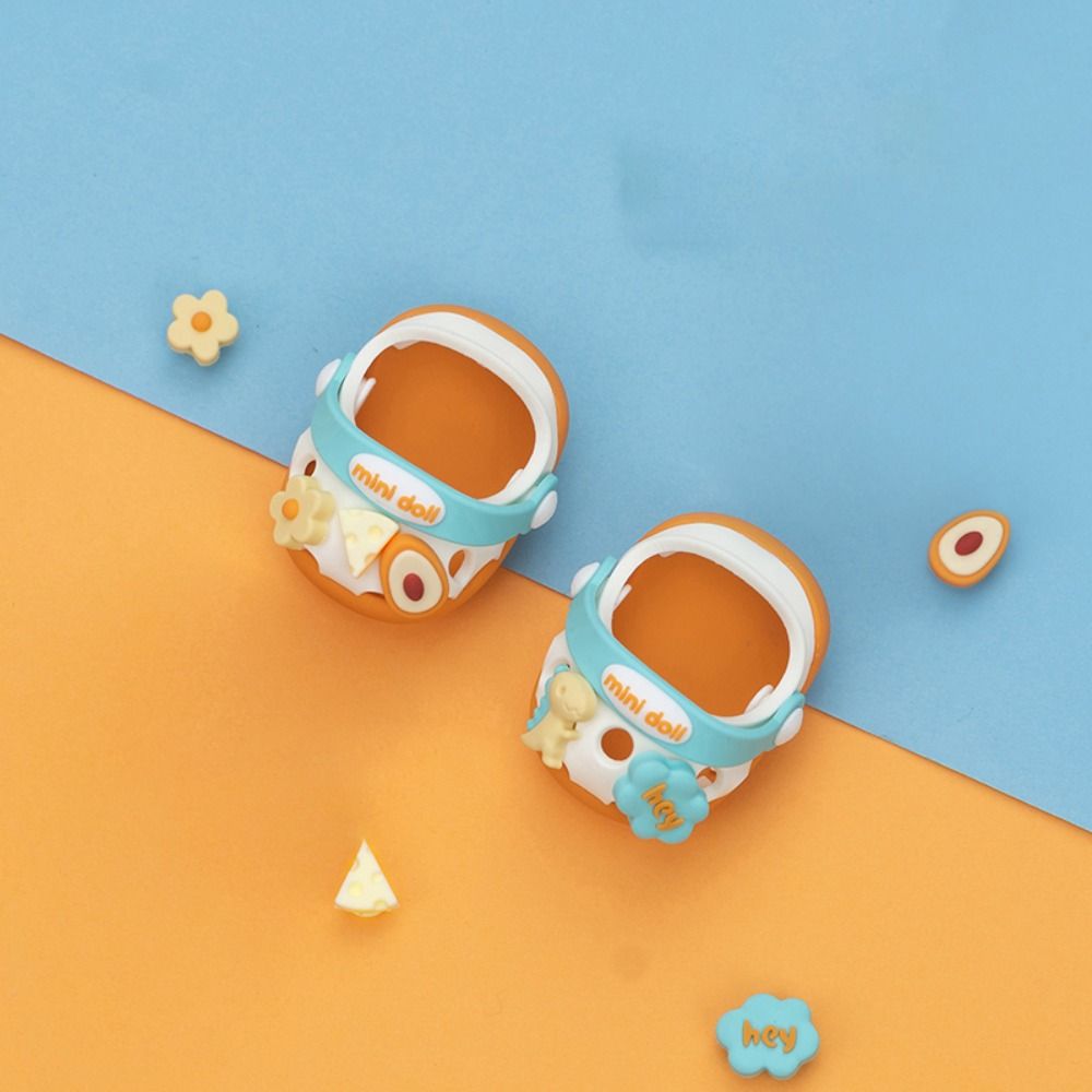 20cm Cotton Doll Doll Shoes Soft Rubber Board Shoes Cartoon Doll Photography Props Birthday Gifts