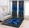 Gaming Controller Area Rug Neon Green Hexagon Pattern Non Slip Washable Floor Carpet for Game Room Bedroom Living Room