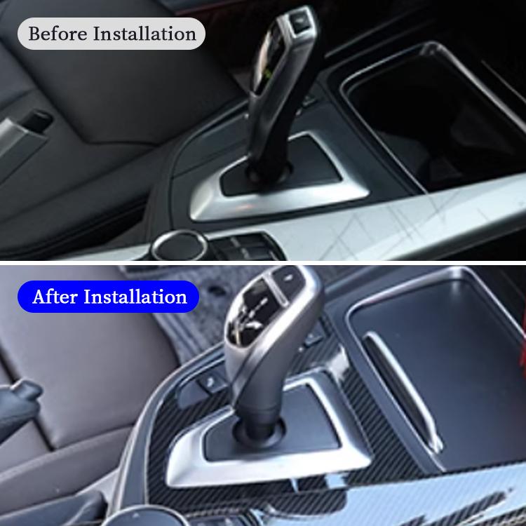 For BMW 3/4 Series F30 F33 F34 F36 Dry Carbon Fiber Center Console Gear Shift Panel Trim Cover for Car Interior Accessories
