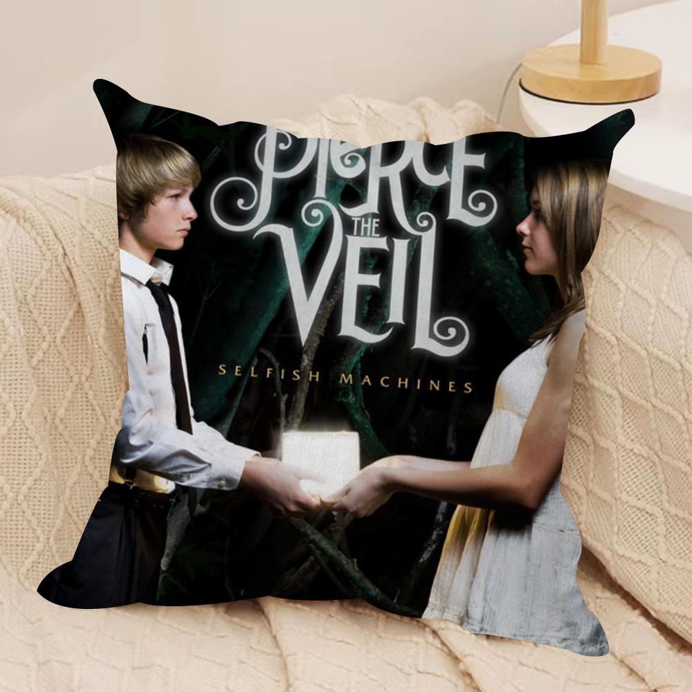 Чехол на подушку Pierce The Veil, шелковистый короткий плюш, двусторонний печатный наволочка для дивана, для всех сезонов, декор для дома, подарок