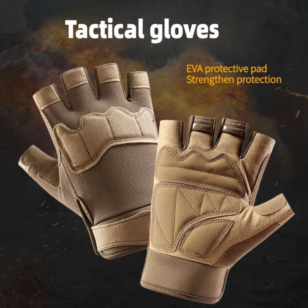 Wear-Resistant Motorcycle Gloves Vintage Half Finger Gloves Retro Racing Gloves Women Men