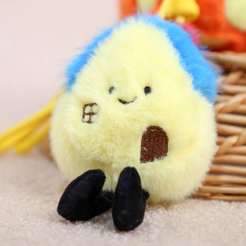 Creative House And Car Plush Keychain With Pp Cotton Filling For Girls Bag Decor