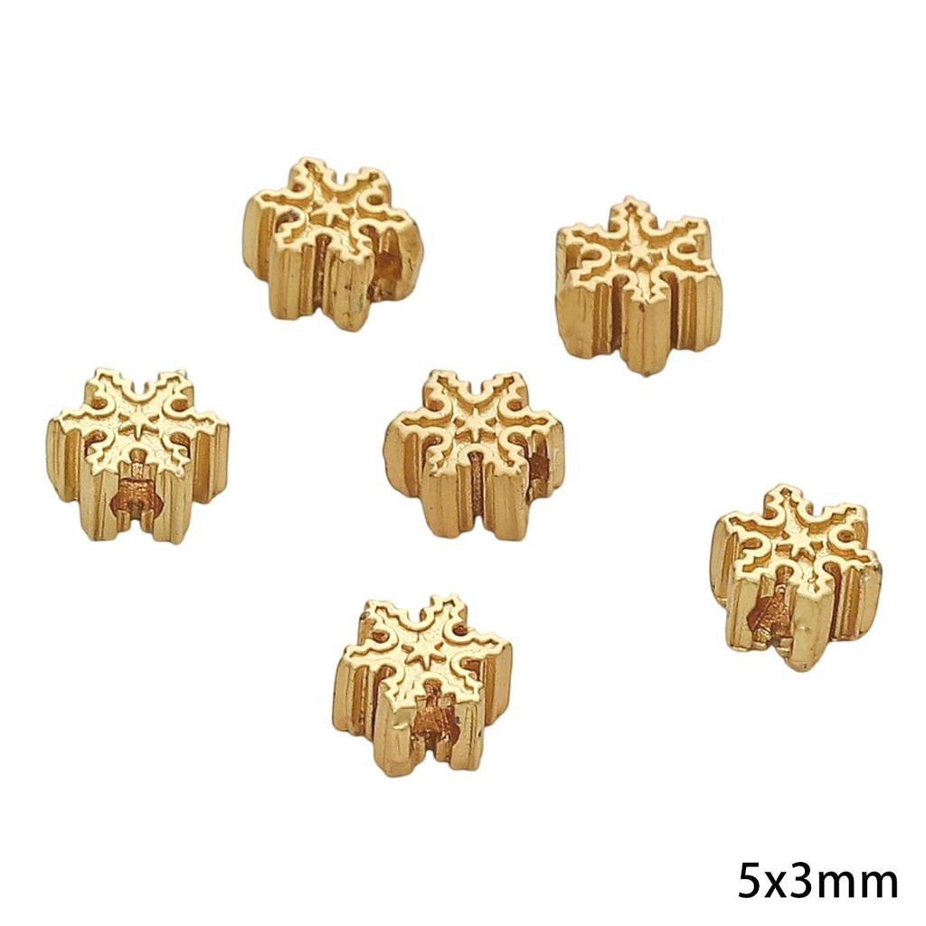 1шт 4-7 мм бусины-проставки из латуни в виде цветов для изготовления модных браслетов