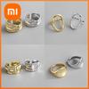 Xiaomi 925 Sterling Silver Rings For Women Hollow Out Gold Color Temperament Personality Fashion Female Trendy Resizable Opening Rings