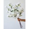 27,6'' Искусственные ветки цветущей вишни Белые искусственные цветы вишни Персиковые ветки Шелковистые высокие стебли для украшения дома, гостиной, столовой